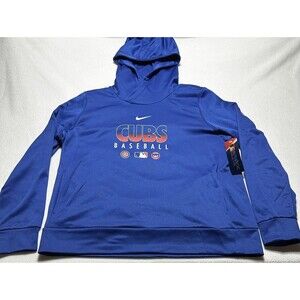 Chicago Cubs Nike Women’s Baseball Hoodie Sweatshirt Size XL Blue Logo NWOT
